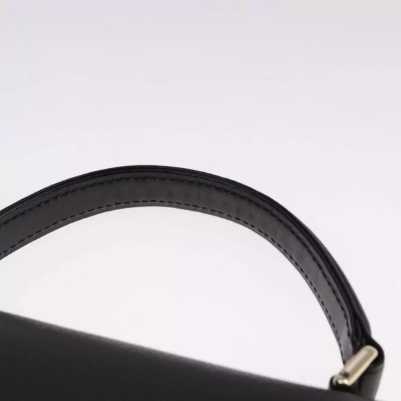 Burberrys Hand Bag Leather Black Auth - Picture 11 of 16